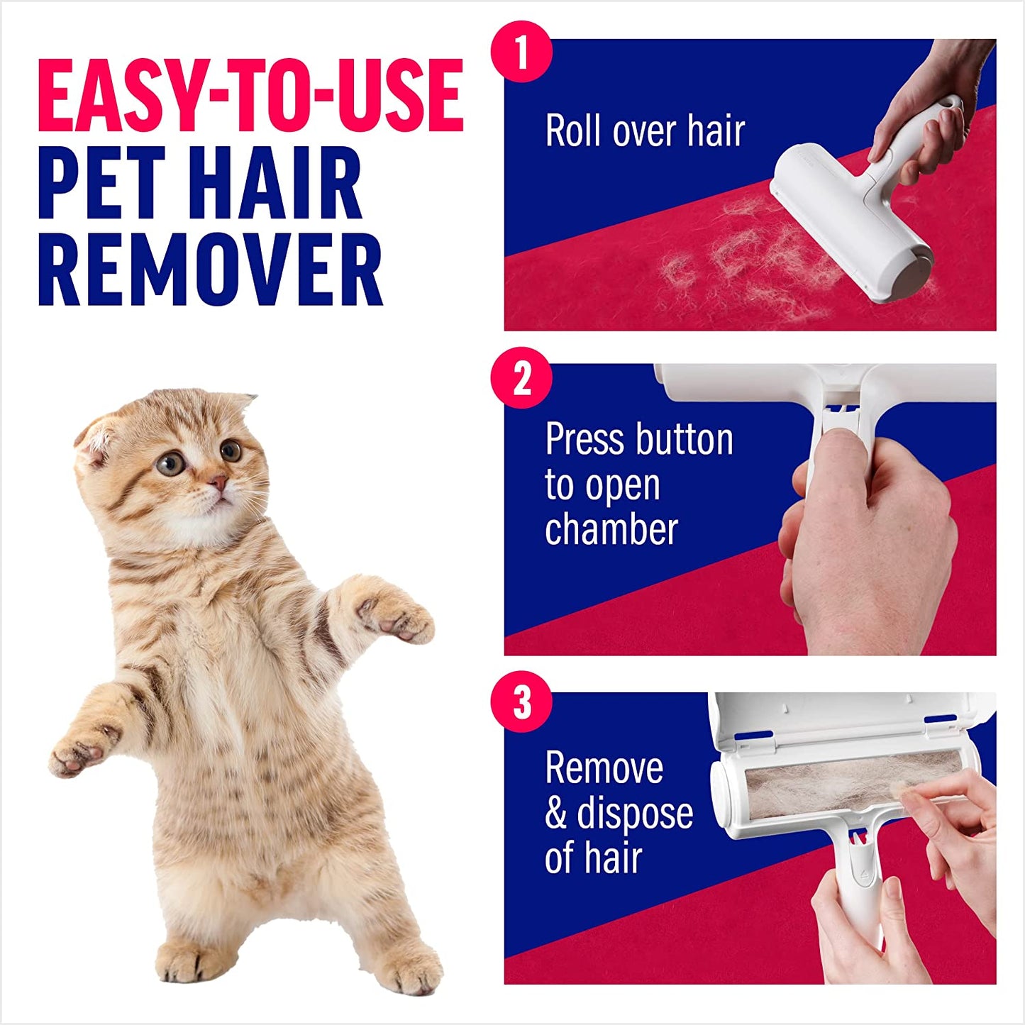 Reusable Pet Hair Remover Brush